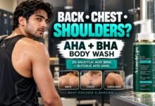 How to Choose an AHA + BHA Body Wash for Back, Chest & Shoulder Breakouts
