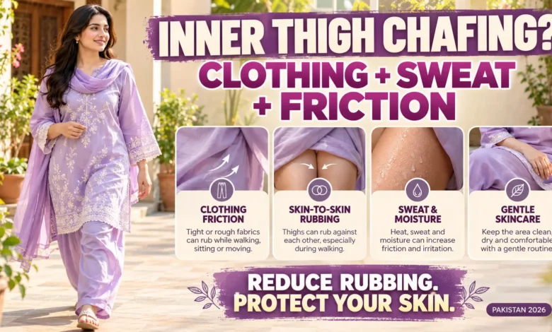 How Clothing, Sweat and Walking Contribute to Inner Thigh Chafing